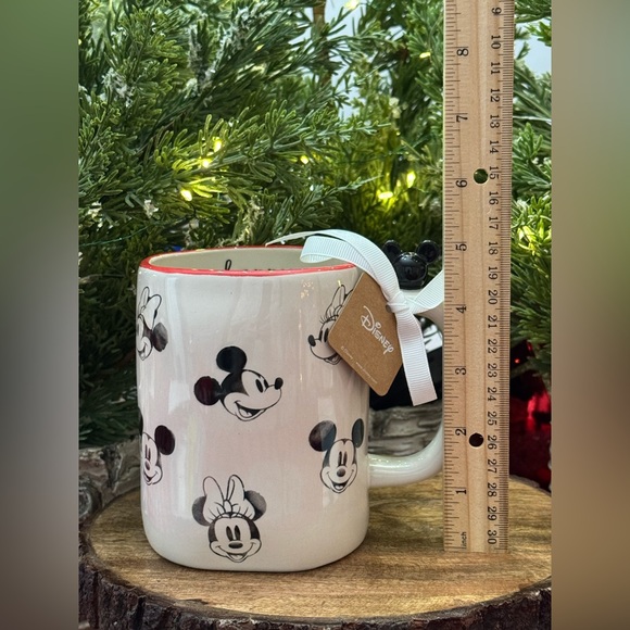✨ Brand NEW w/Tags Rae Dunn Disney happy Mug featuring Mickey and Minnie Mouse ✨ - Picture 7 of 11